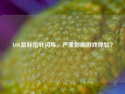 LOL鼠标指针闪烁，严重影响游戏体验？