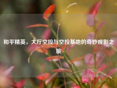 和平精英，大厅空投与空投基地的奇妙观影之旅