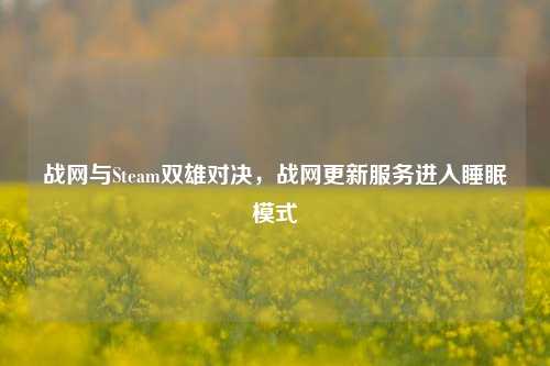 战网与Steam双雄对决，战网更新服务进入睡眠模式